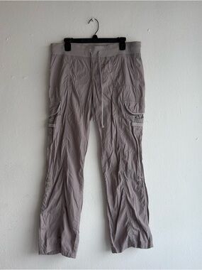 3 FOR $15 DEAL / Pink Rose Cargo Lounge Pants Size Large Taupe Utility Pockets